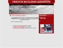Tablet Screenshot of frenchbulldog.com